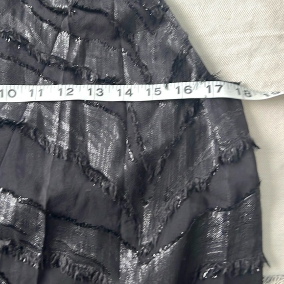 IRO,Orelie.Bergdorf Goodman,Shimmer, Fringed,Chiffon Dress,Excellent Condition,4 - Picture 12 of 13